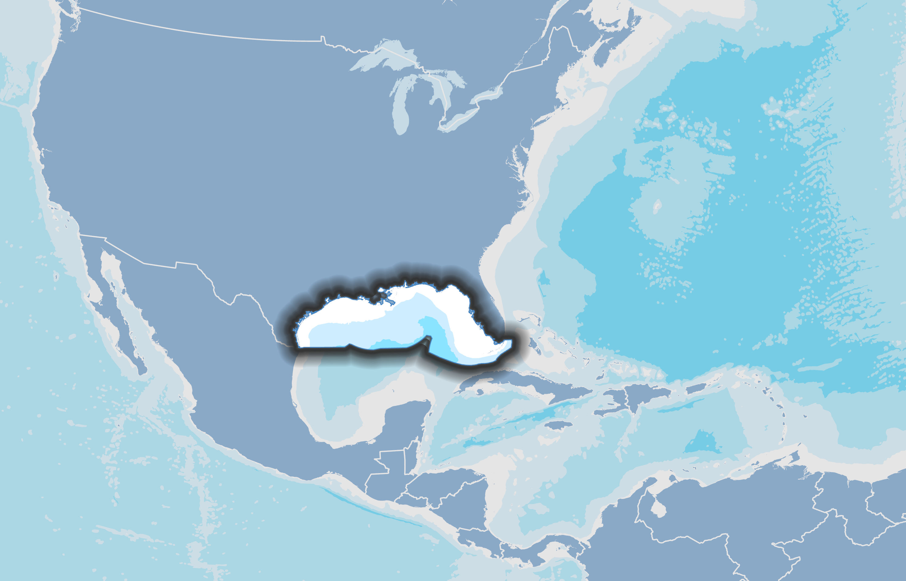 Map of Gulf of Mexico region