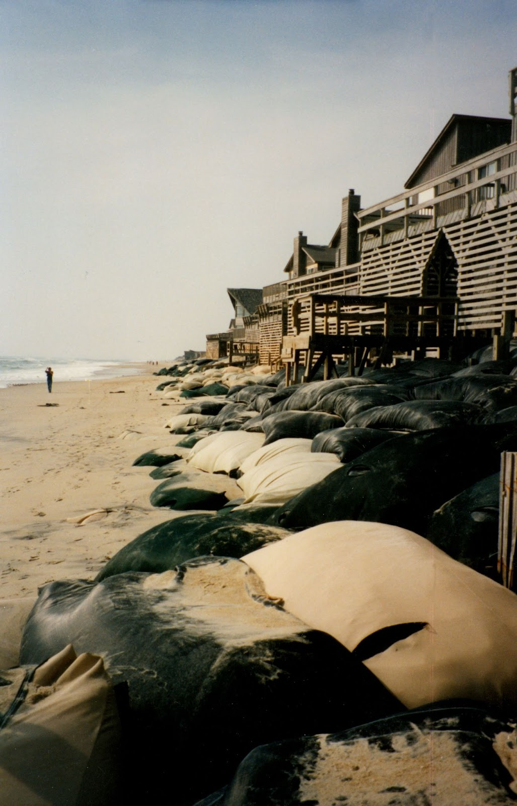 Sandbags on the Beach