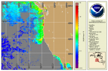 Screenshot of MODIA Chla Data